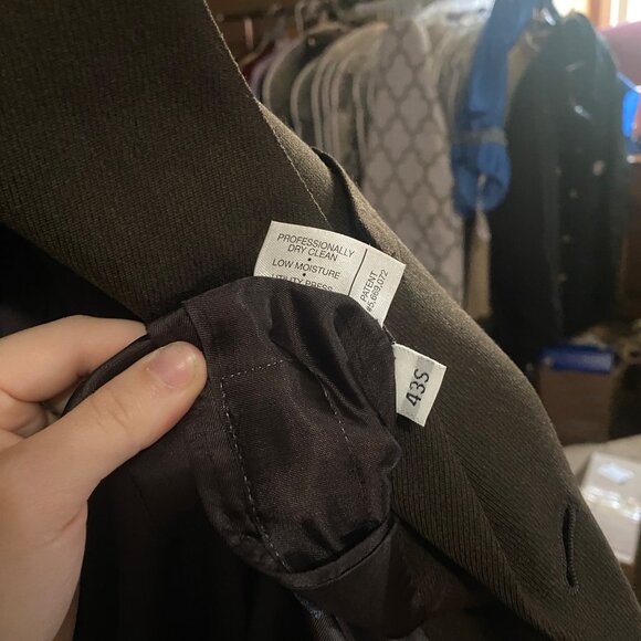 Austin Reed Brown 3 Button Vintage Career Business Blazer Jacket Men's Size 43S - Picture 11 of 11